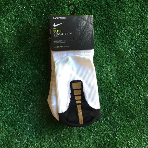 nike elite versatility socks white